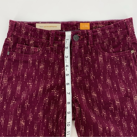 Anthropologie Pilcro and the Letterpress Burgundy/Cream Serif Skinny Cords, 25 - Picture 13 of 16